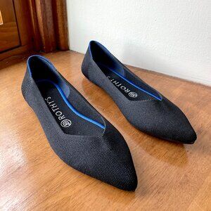 Rothy’s The Point in Solid Black Ballet Flat